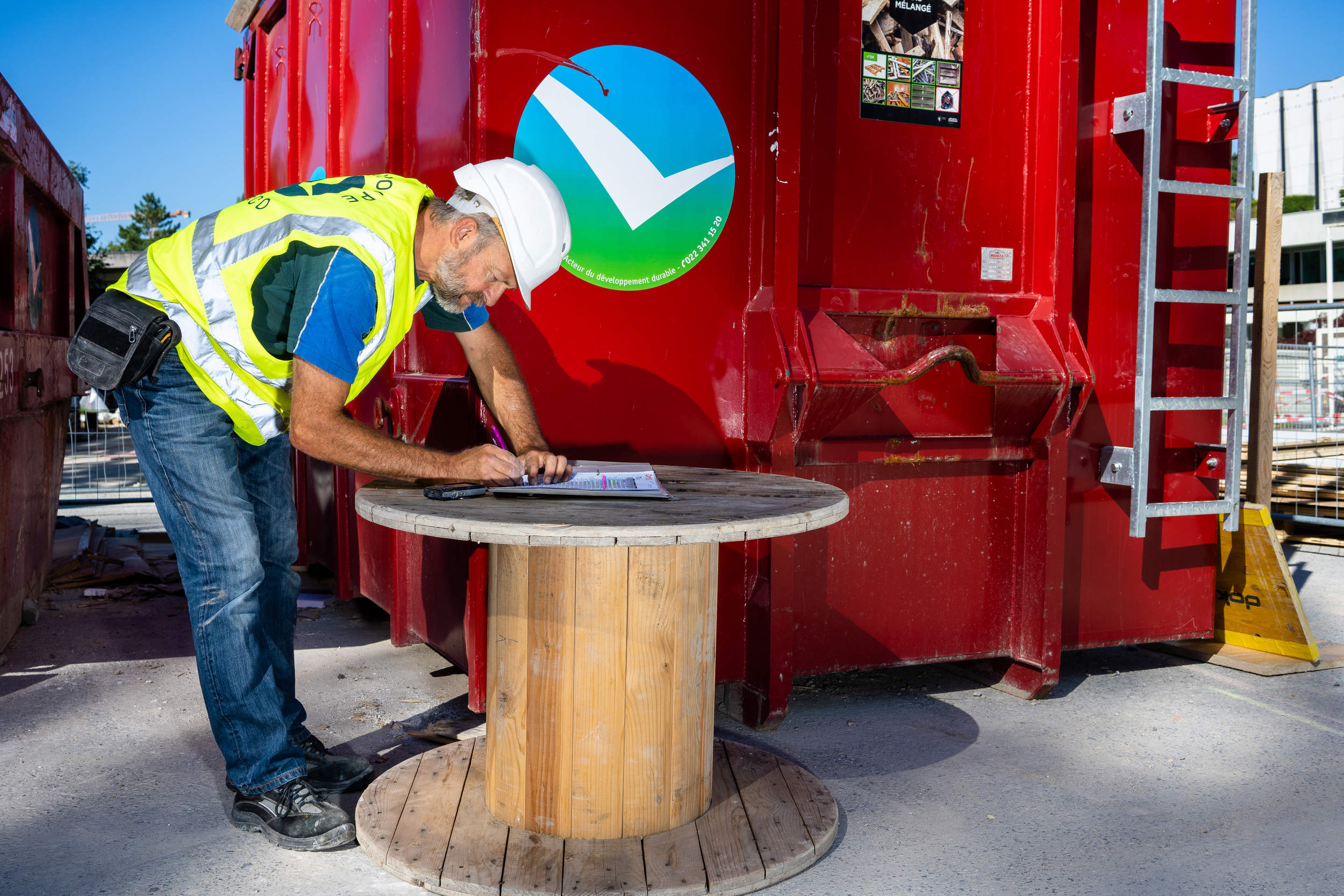 surveillance déchetterie chantier